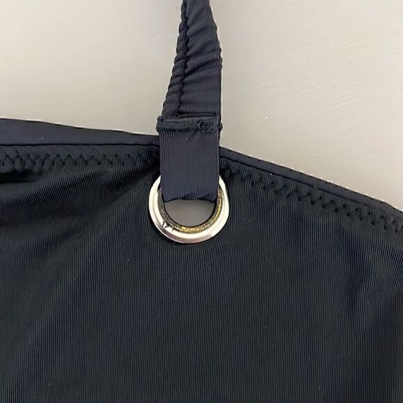 NWT Good American Shapelifter Sporty Grommet Bikini Tank Top in Black Size 8=5XL - Picture 6 of 7